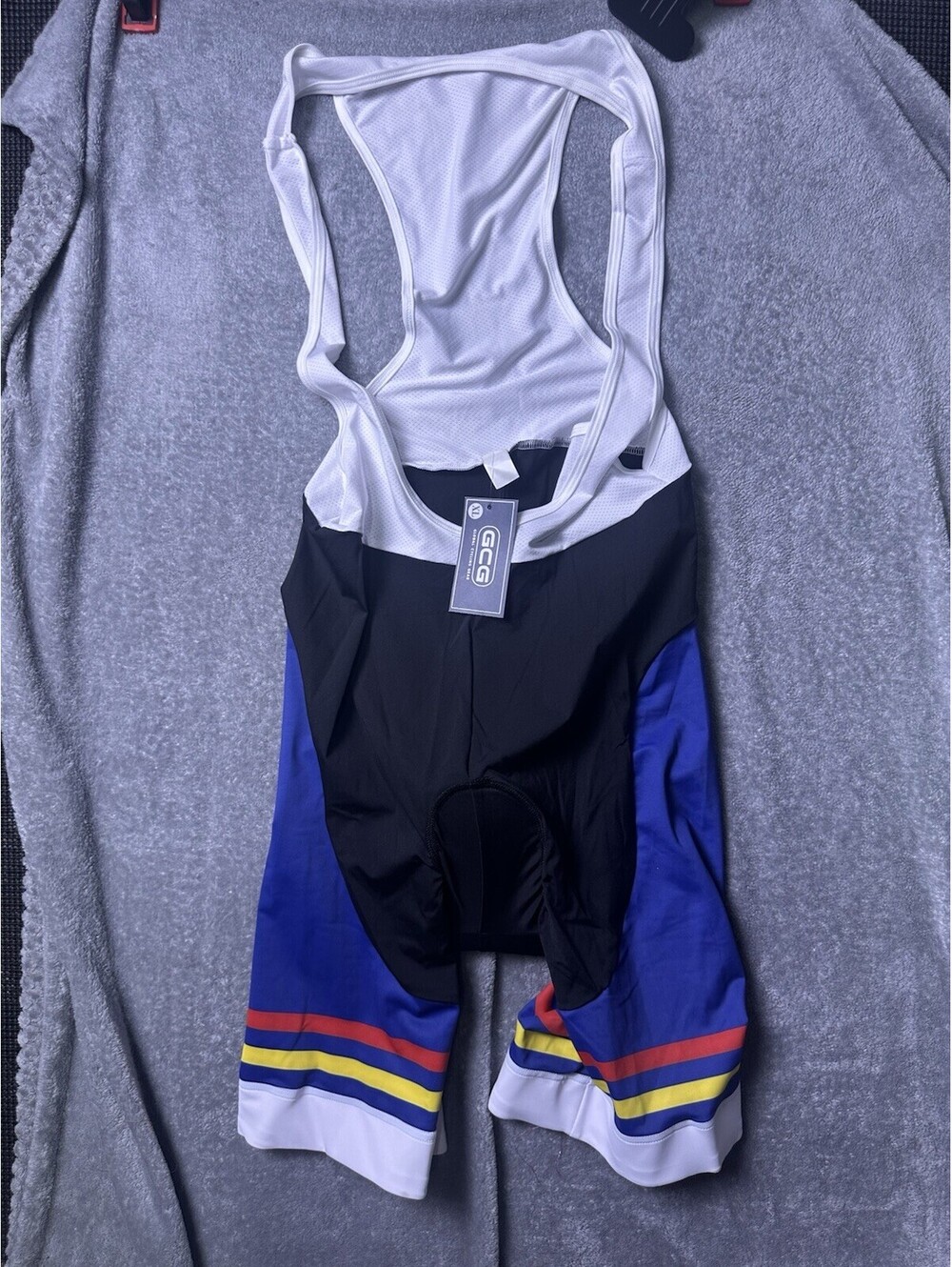 GCG Global Cycling Gear Mens XL Cycling Bib Shorts Padded Anti Shock Gel NWT